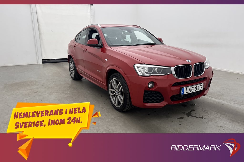 BMW X4 XDrive20d 190hk M Sport Navi Sportstolar Navi Drag