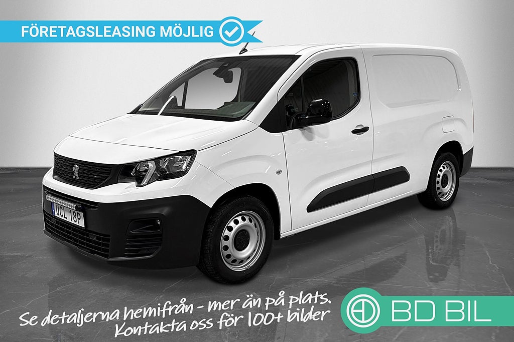 Peugeot Partner 1.5 L2 Verkstadsinredning Värmare Backkamera Drag Moms
