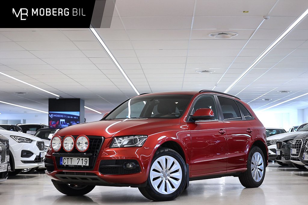 Audi Q5 3.0 TDI Q 239hk S Line Pano Navi B-kamera Drag Värmare