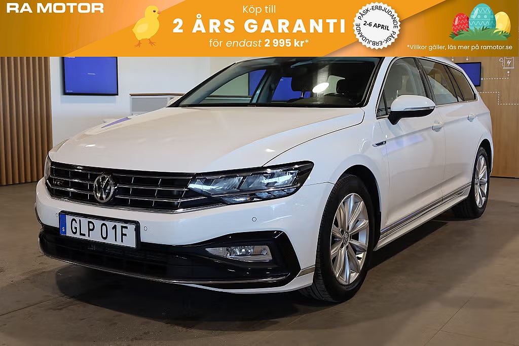 Volkswagen Passat 1,5 TSI R-Line Sportscombi Aut Drag Värmare Kamera 2020