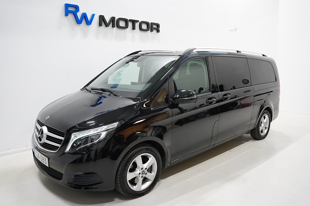 Mercedes-Benz V 220d 163hk LÅNG 7-sits MOMS D-värm B-kamera Drag 