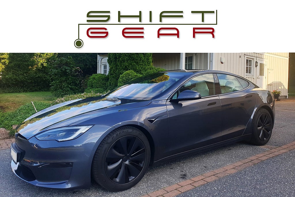 Tesla Model S PLAID *FSD Ultra White Låga Mil Ej vinterkörd*