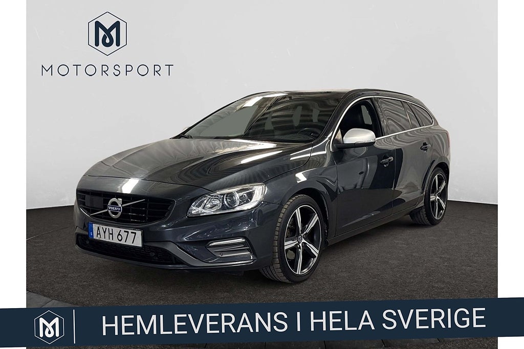 Volvo V60 D4 Aut R-Design Adaptiv farthållare Rattvärme Navi
