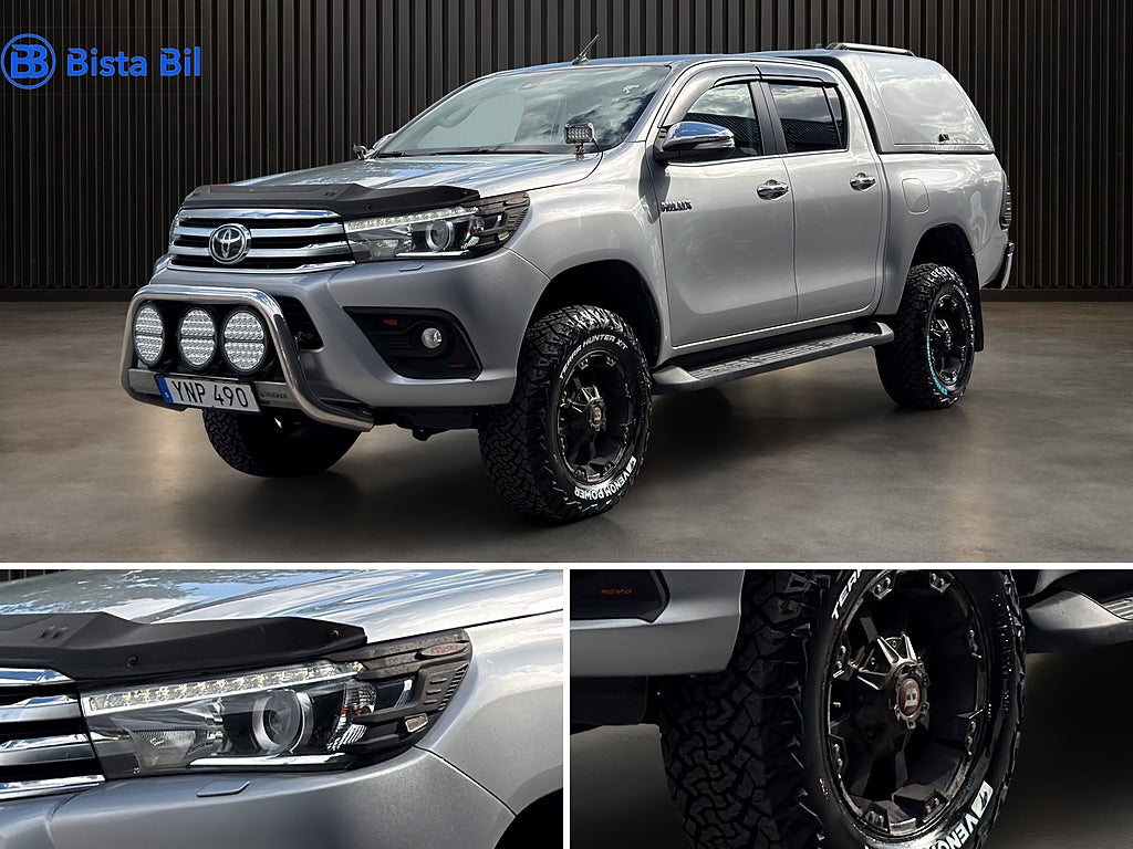 Toyota HiLux Dubbelhytt 2.4 AWD | Extraljus | Värmare | Kåpa 150hk