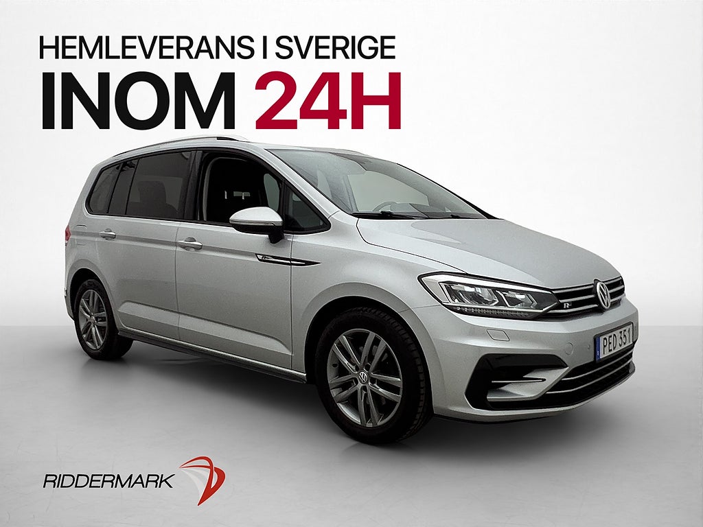 Volkswagen Touran 1.4 TSI 150hk 7-Sits Kamera CarPlay  Drag