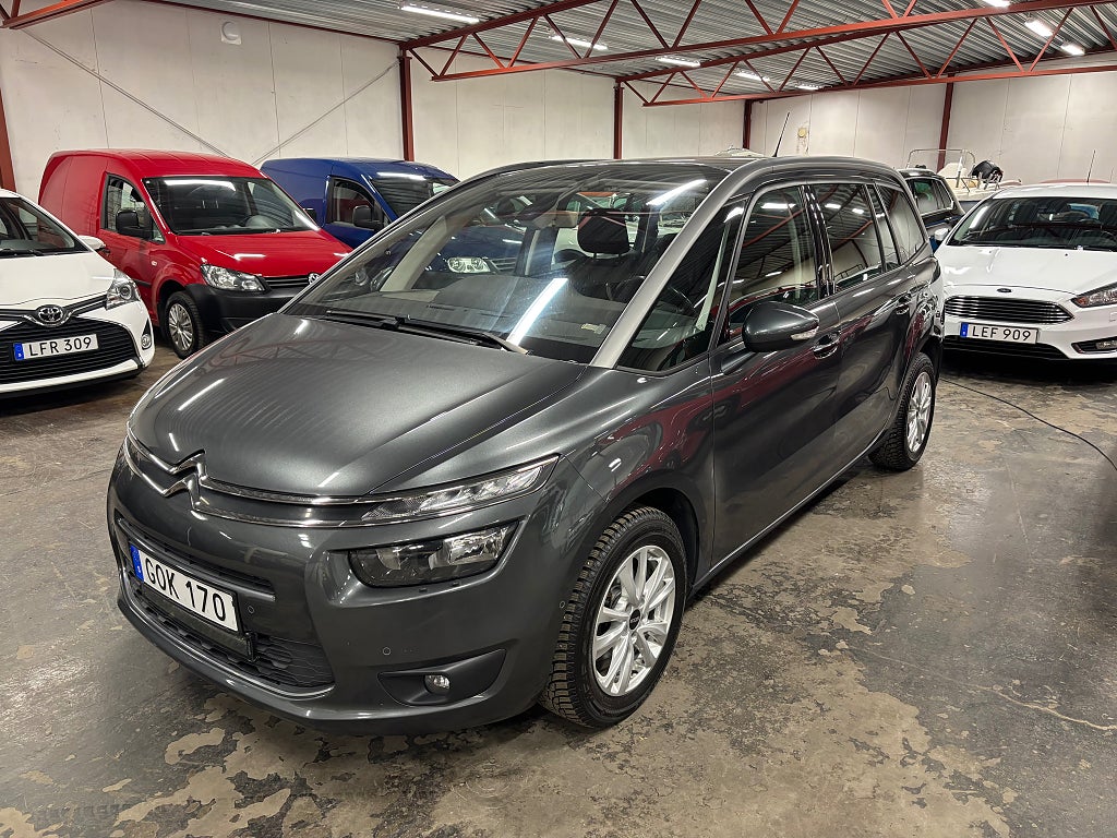 Citroën Grand C4 Picasso 1.6 HDi EGS, 7-sits, B-kamera, Navi, V-däck