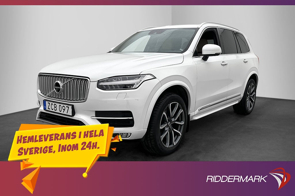 Volvo XC90 T5 AWD 250hk Inscription VOC Värmare 7-Sits 360°