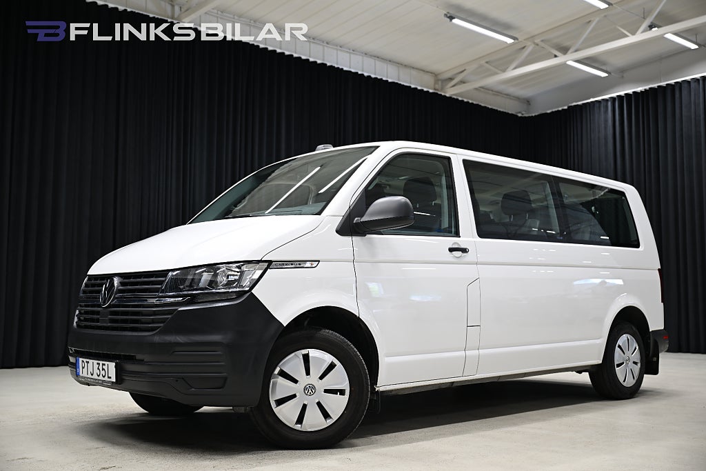 Volkswagen Caravelle DSG 150HK L2|9-Sits|Drag|Värmare|Lågmil|EnÄgare|Leasbar