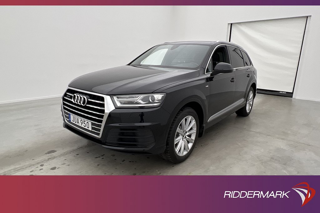 Audi Q7 TDI Q 272hk S-Line 7-sits BOSE Cockpit Värmare Drag