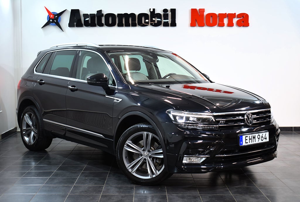 Volkswagen Tiguan 2.0 TDI 190hk 4M Auto R-Line Cockpit Drag D-värmare Eu6