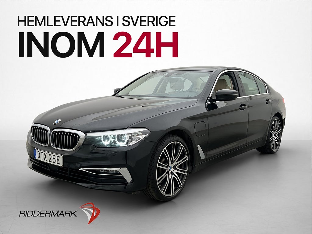 BMW 530e xDrive Taklucka Skinn H/K Kamera Drag 20" 252hk