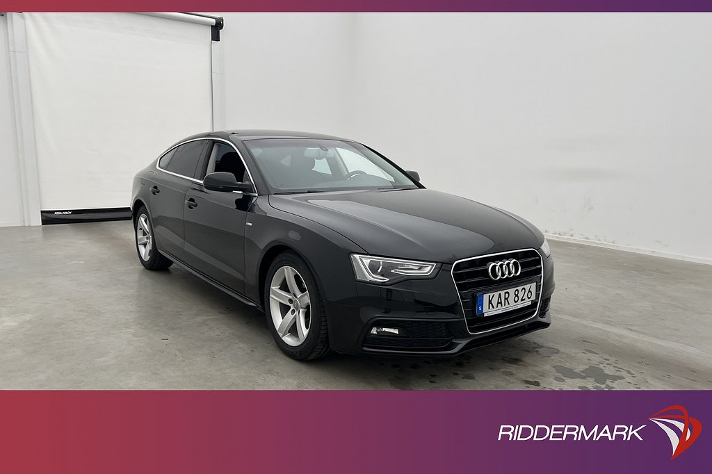 Audi A5 Sportback TDI Q 190hk S-Line Värm Sensorer Dragkrok