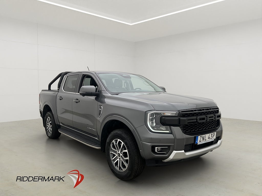 Ford ranger Limited 2.0 e-4WD Värm Drag 360° CARPLAY Moms