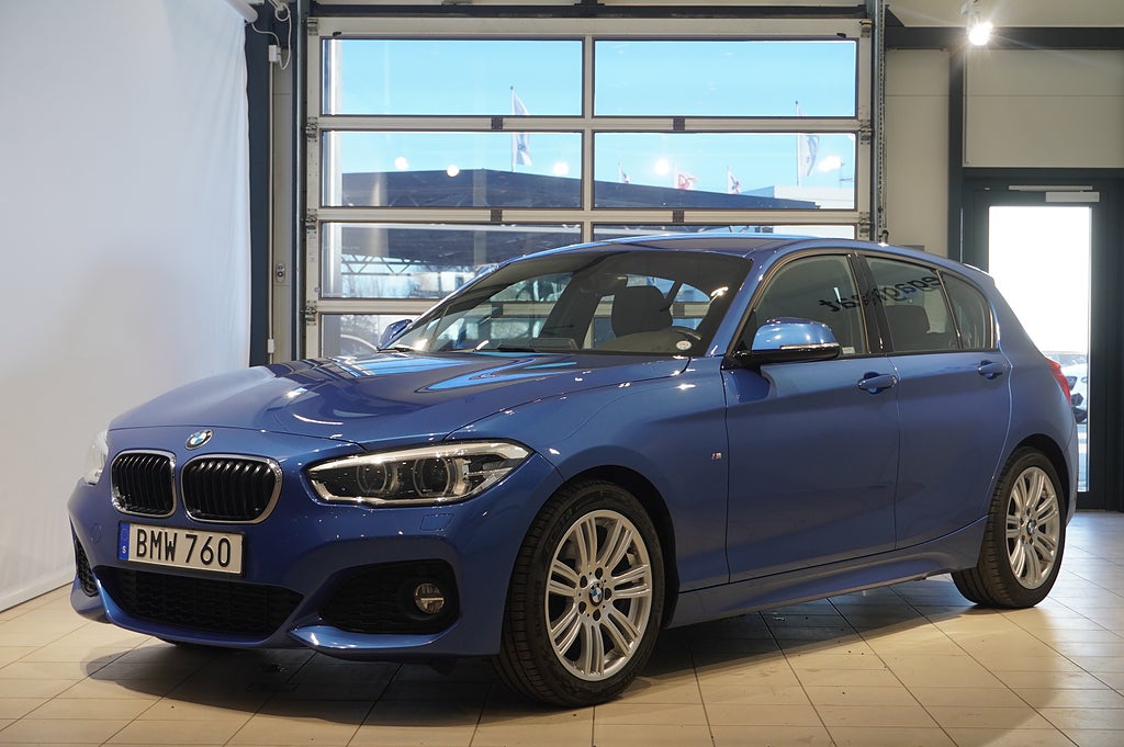 BMW 118 3,95% ränta M-Sport PDC Rattvärme Sportstolar Låga Mil