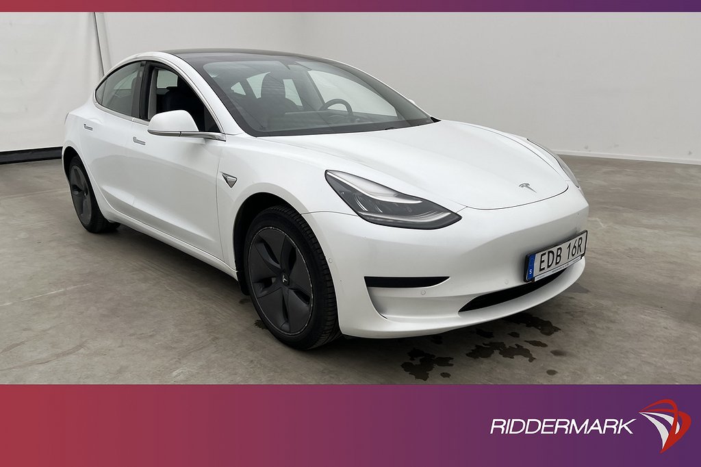 Tesla Model 3 Standard Range Plus 258hk AP Svensksåld MOMS