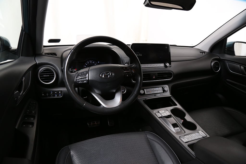 Hyundai Kona Electric 64 kWh Premium 204hk Skinn Navi 1ägare 2020