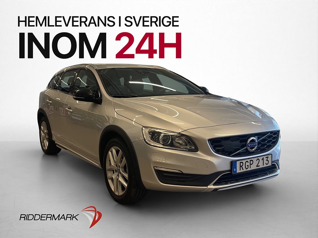 Volvo V60 Cross Country D4 AWD Summum Värmare Skinn Elstol