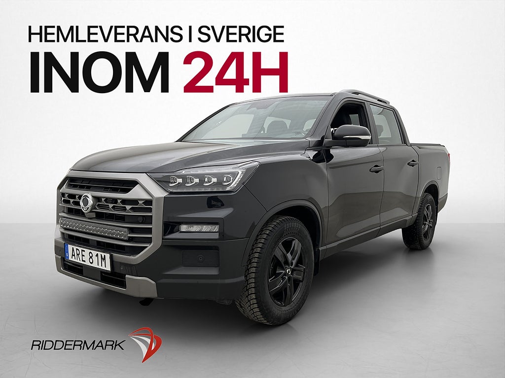 KGM musso-grand 2.2 4WD Cockpit Värm Drag CarPlay B-Kam Moms