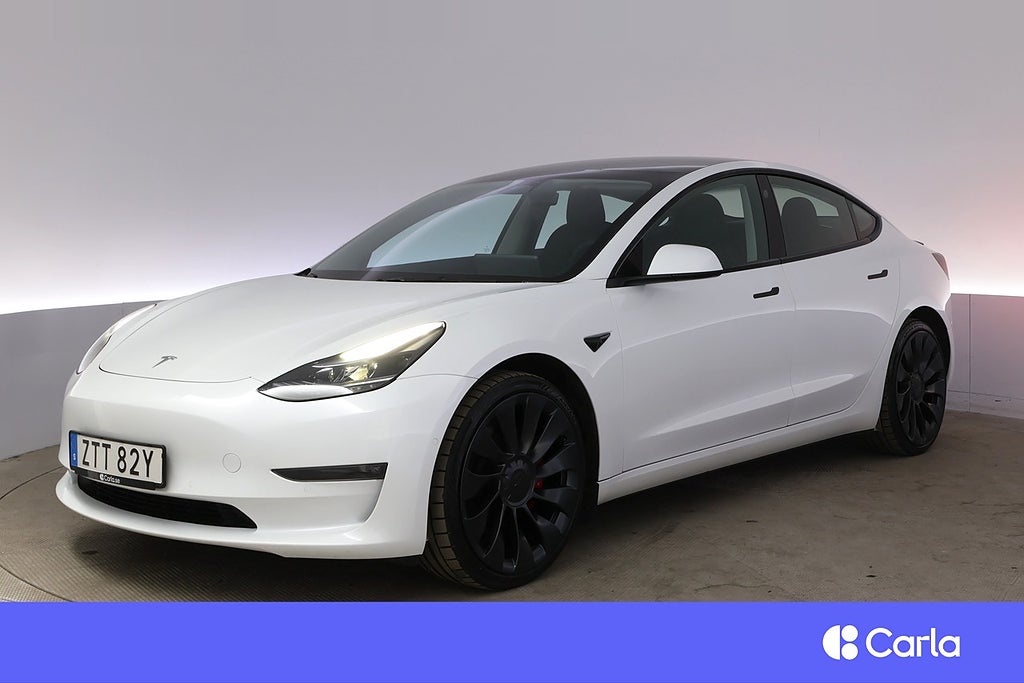 Tesla Model 3 Performance AWD Refresh Autopilot Pano V-Hjul