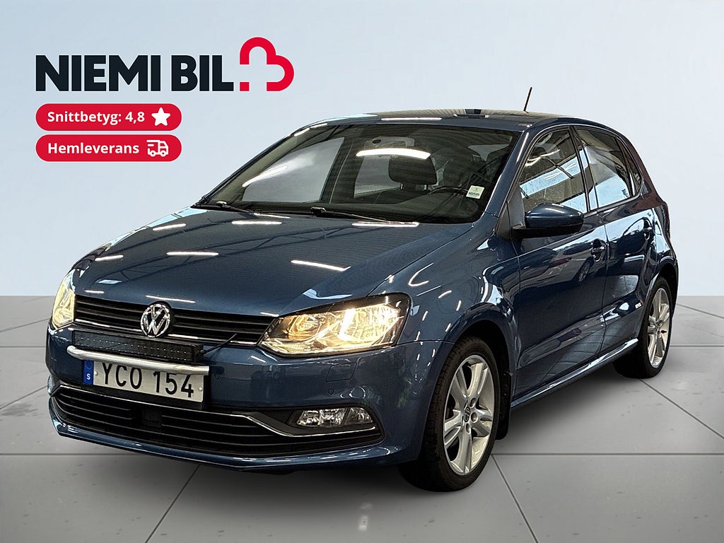 Volkswagen Polo 5-dörrar 1.2 TSI DSG S&V/Psens/AdaptivFart/LED-ramp