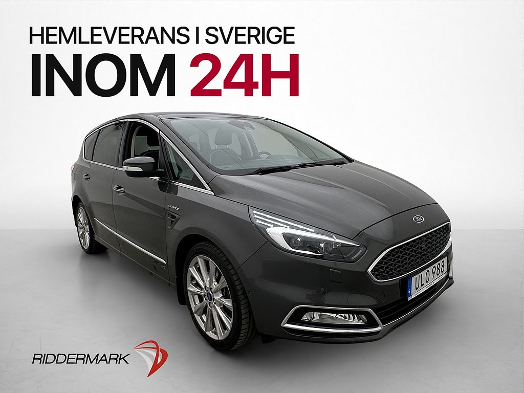 Ford S-Max 2.0 TDI AWD Vignale 7-Sits Pano Kamera Skinn Drag