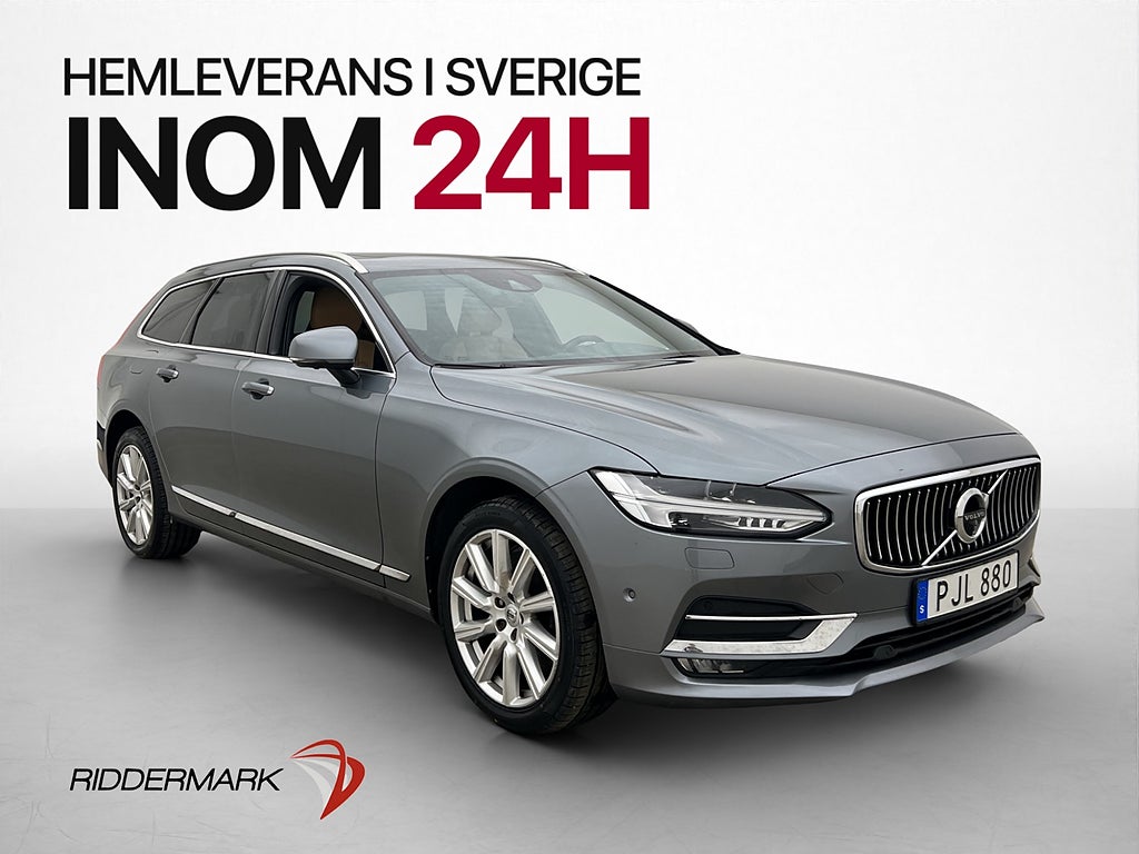 Volvo V90 D4 Inscription Pano B&W HUD 360° 4-Zon Skinn Drag