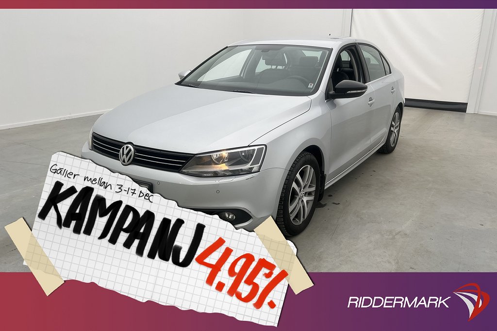 Volkswagen Jetta 105hk Premium Skinn Sensorer 4,95% Ränta