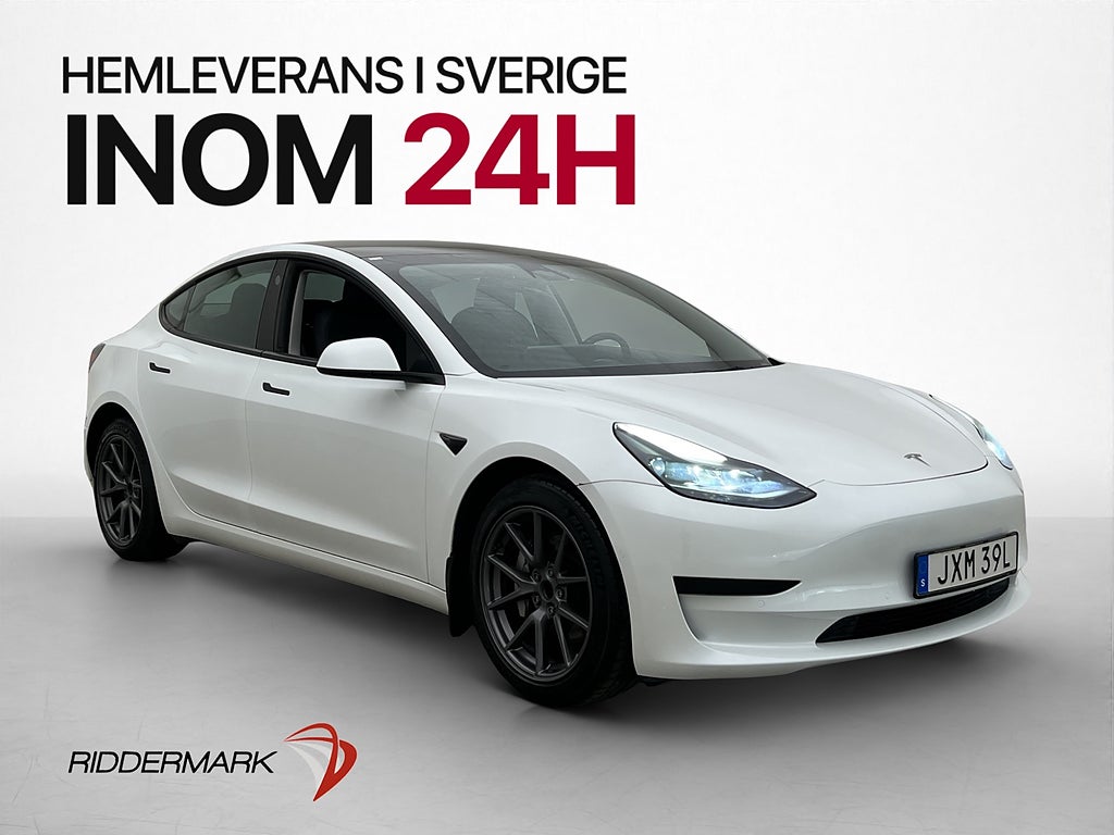 Tesla Model 3 Standard Range Plus Kamera Värmepump Svensksål
