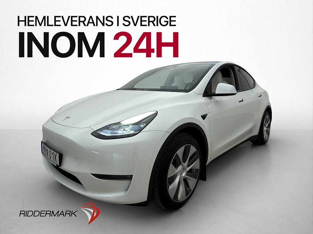 Tesla Model Y Long Range AWD Ljus Interiör Drag Pano Kamera