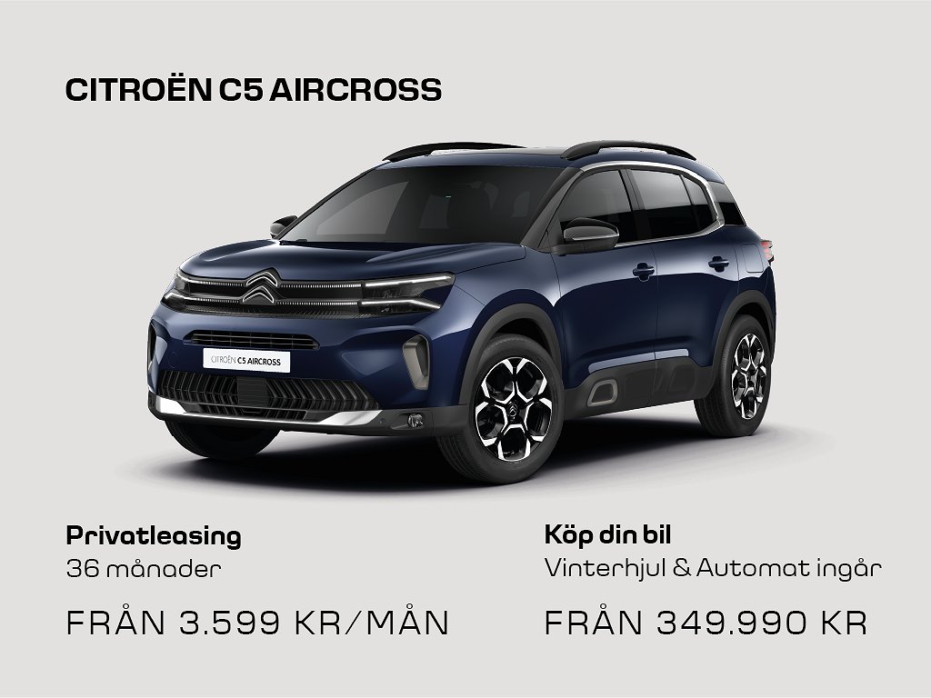 Citroën C5 Aircross Shine 130hk Automat & Vinterhjul ingår