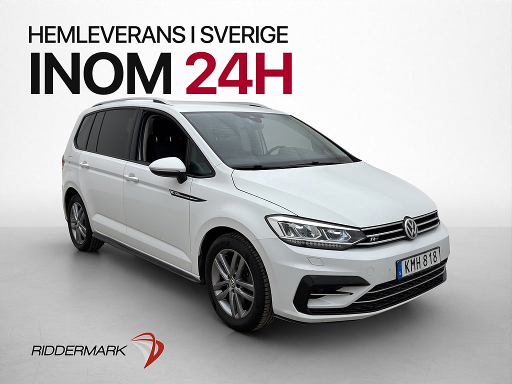 Volkswagen Touran TSI R-Line 7-Sittplatser värm Kamera Drag