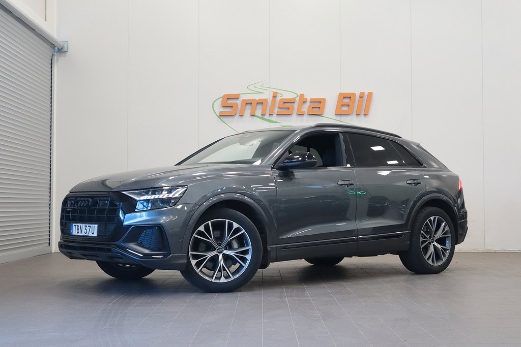 Audi Q8 50 TDI Q S-Line BLACK LUFTFJ MATRIX D-VÄRM MOMS/VAT 286hk