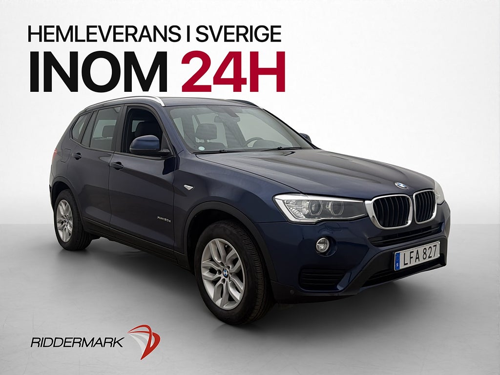 BMW X3 xDrive20d 190hk Drag Bluetooth Halvskinn