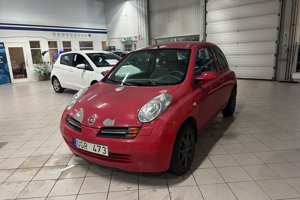 Nissan Micra 3-dörrar 1.2 / KAMKEDJA / BESIKTIGAD