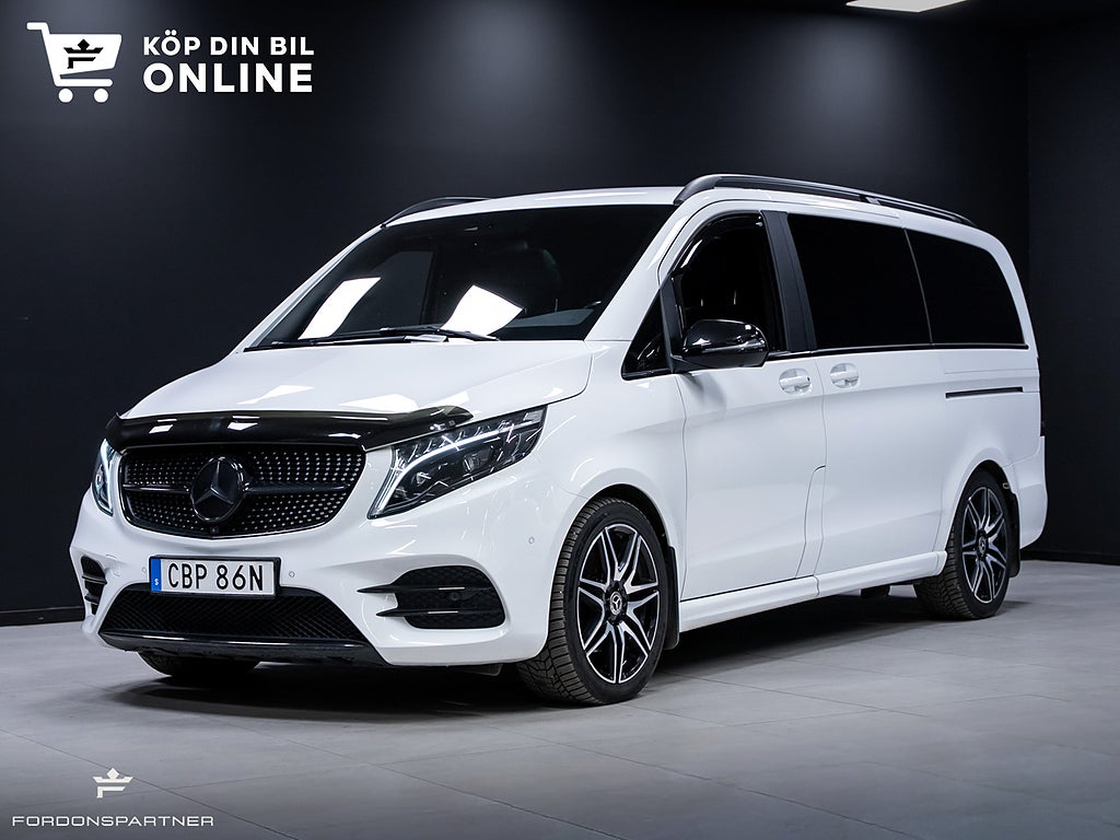 Mercedes-Benz V 300D 4MATIC 237HK 9G AMG BURMESTER PANO SKINN 360 MOMS 