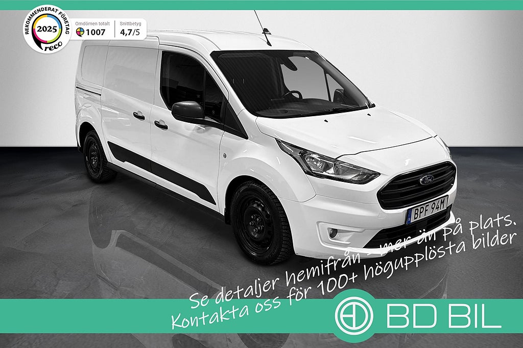 Ford Transit Connect 230 LWB 1.5 EcoBlue V-INREDNING DRAG VÄRMARE TVÅ ÄGARE