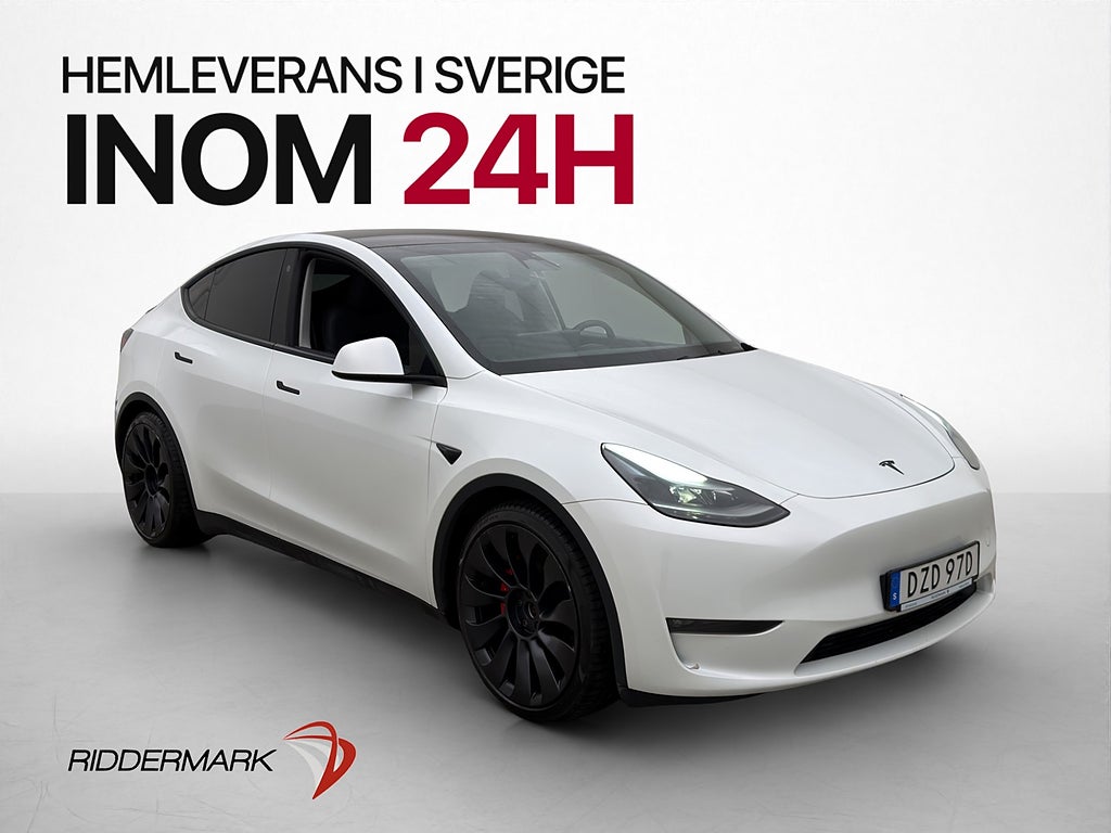 Tesla Model Y Performance AWD Svensksåld Drag MOMS
