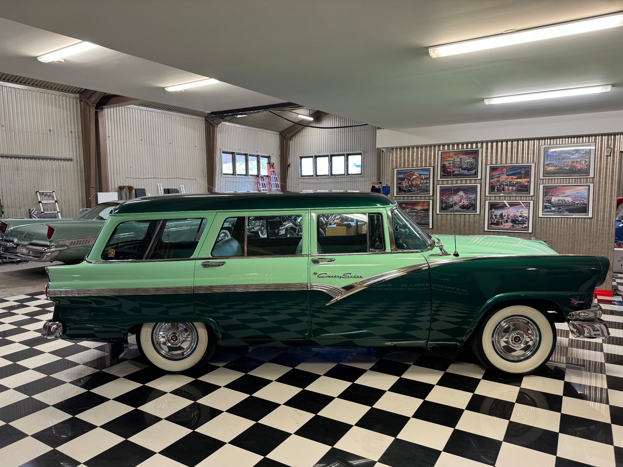 Ford Country Sedan Kombi toppskick -56 1956, bild 5/57
