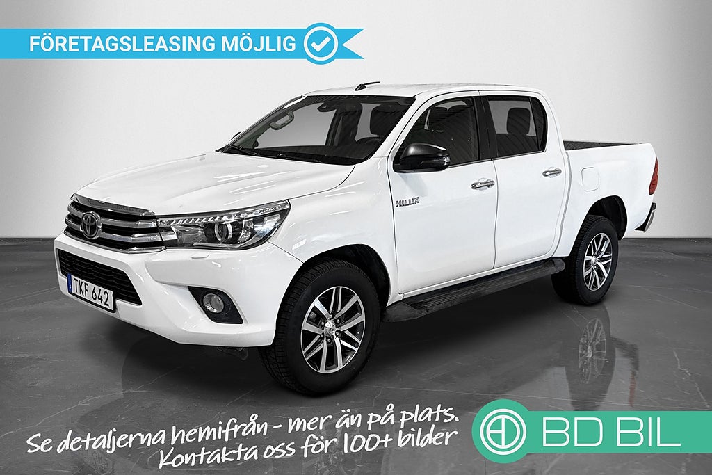 Toyota Hilux Dubbelhytt  2,4  AWD M-VÄRMARE BACKKAMERA DRAG HELSKINN