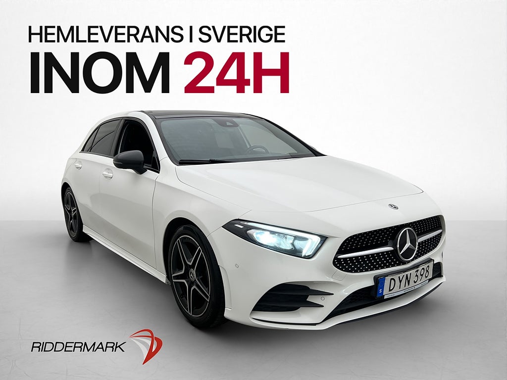 Mercedes-Benz A180 d AMG Night Pano Kamera Halvskinn Navi