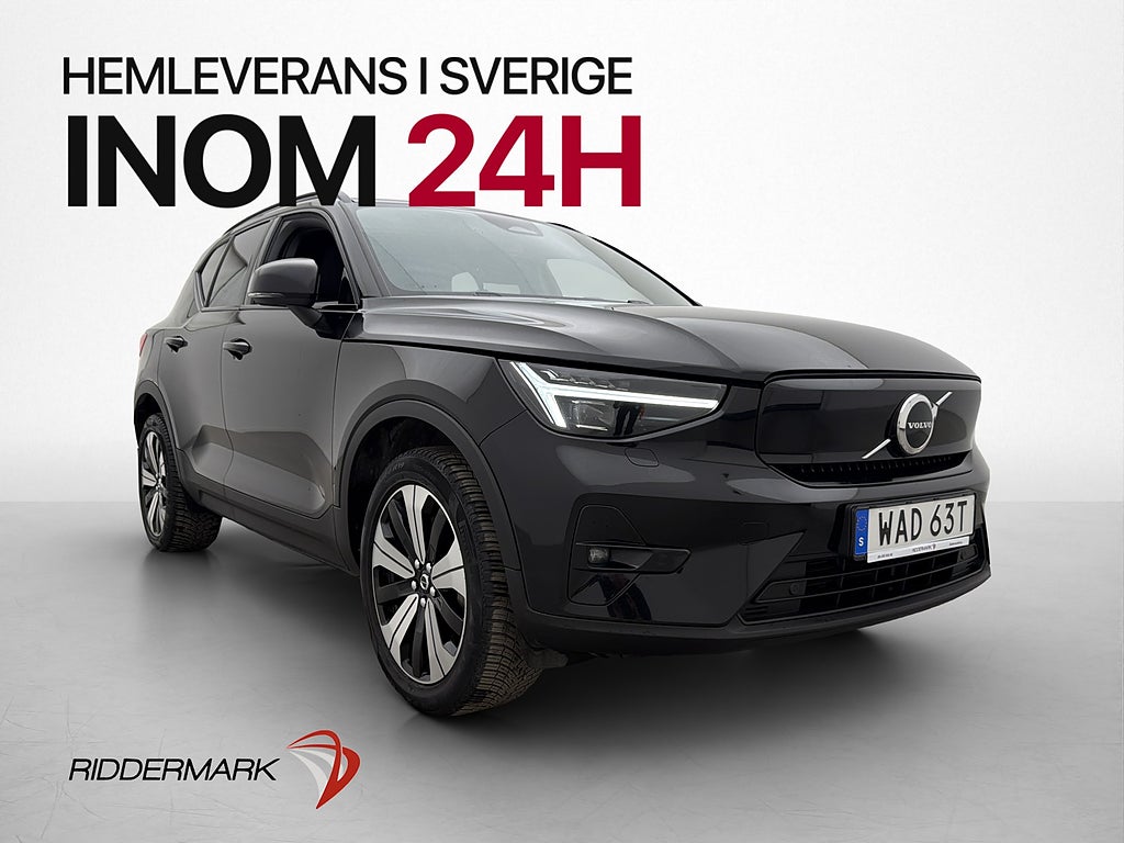 Volvo XC40 Single Motor Plus Värmepump Kamera CarPlay MOMS