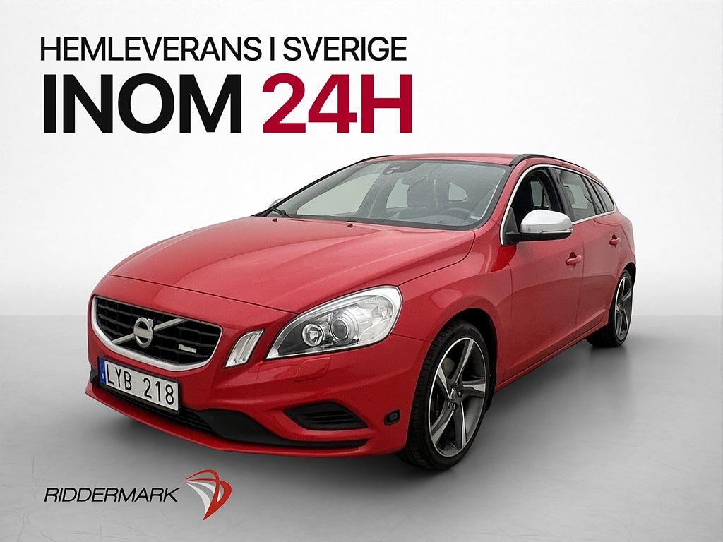 Volvo V60 T5 240hk R-Design Värmare Dragkrok Välservad