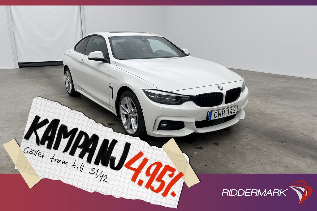 BMW 430 d xDrive M Sport Innovation H/K Taklucka 4,95% Ränta