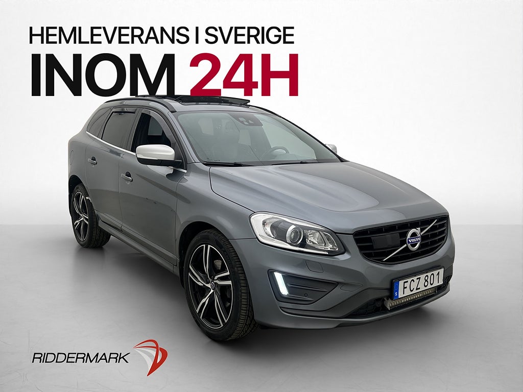 Volvo XC60 D4 AWD R-Design Pano Kamera Värmare Drag
