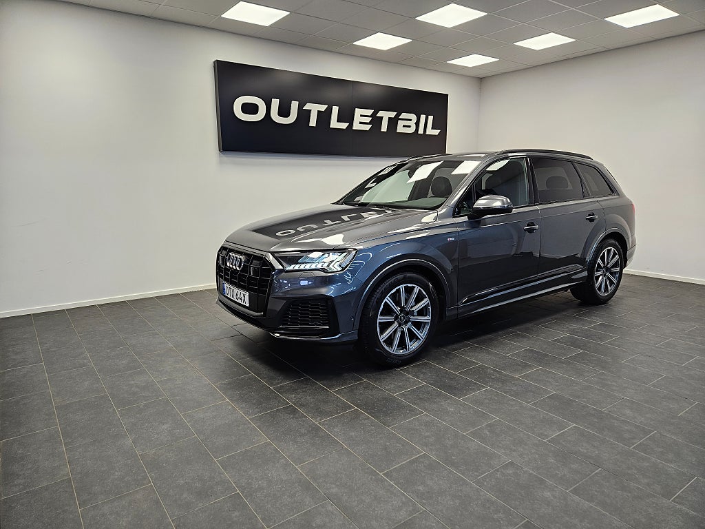 Audi Q7 50 TDI Quattro 286hk 7 sits S line Cockpit Värmare Drag