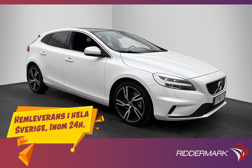 Volvo V40 D3 R-Design Pano H/K VOC Värmare Kamera Navi Skinn