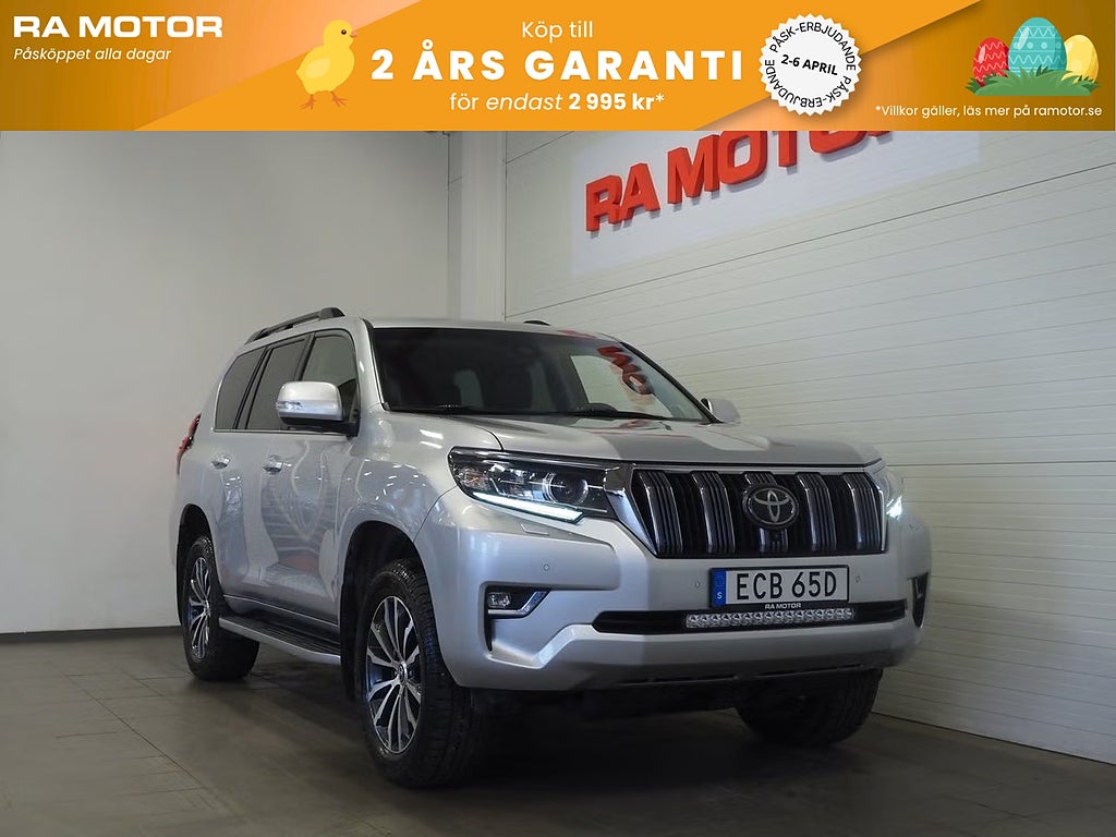 Toyota Land Cruiser 2.8 D-4D 4WD 177hk Premium Drag Skinn D-Värm 360° N 2020