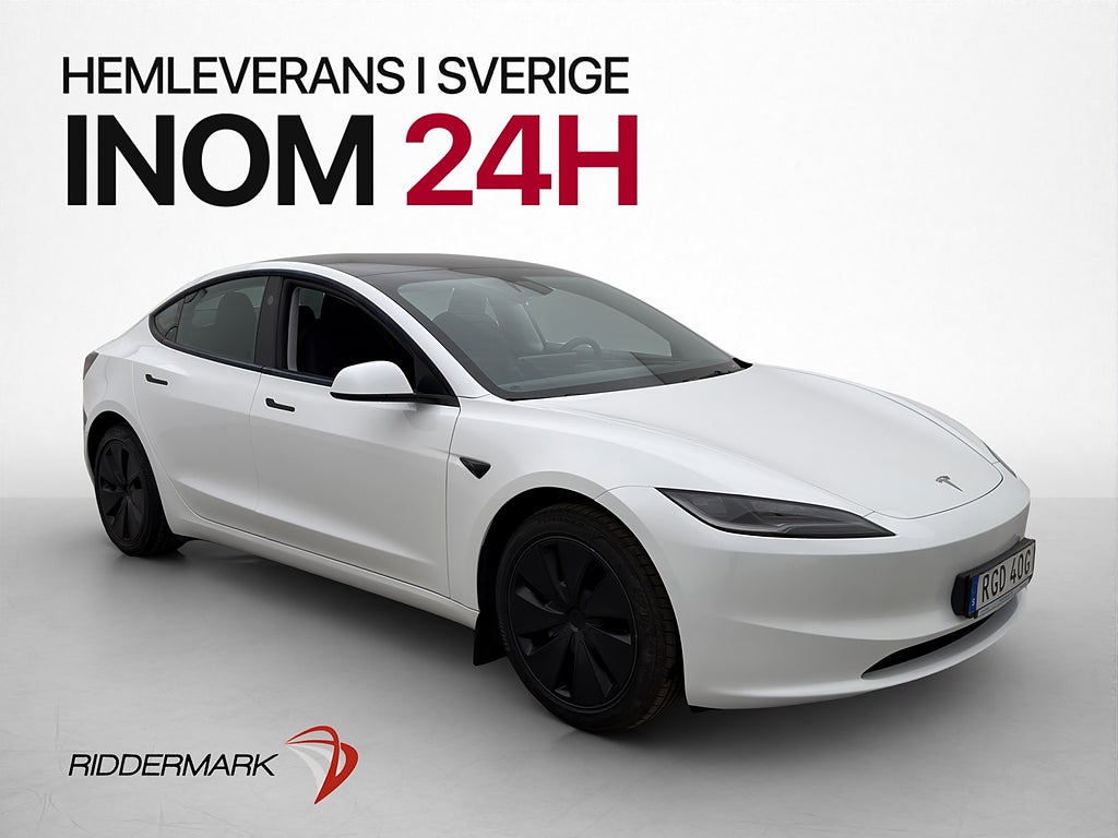 Tesla Model 3 Long Range AWD Autopilot Dragkrok Svensksåld