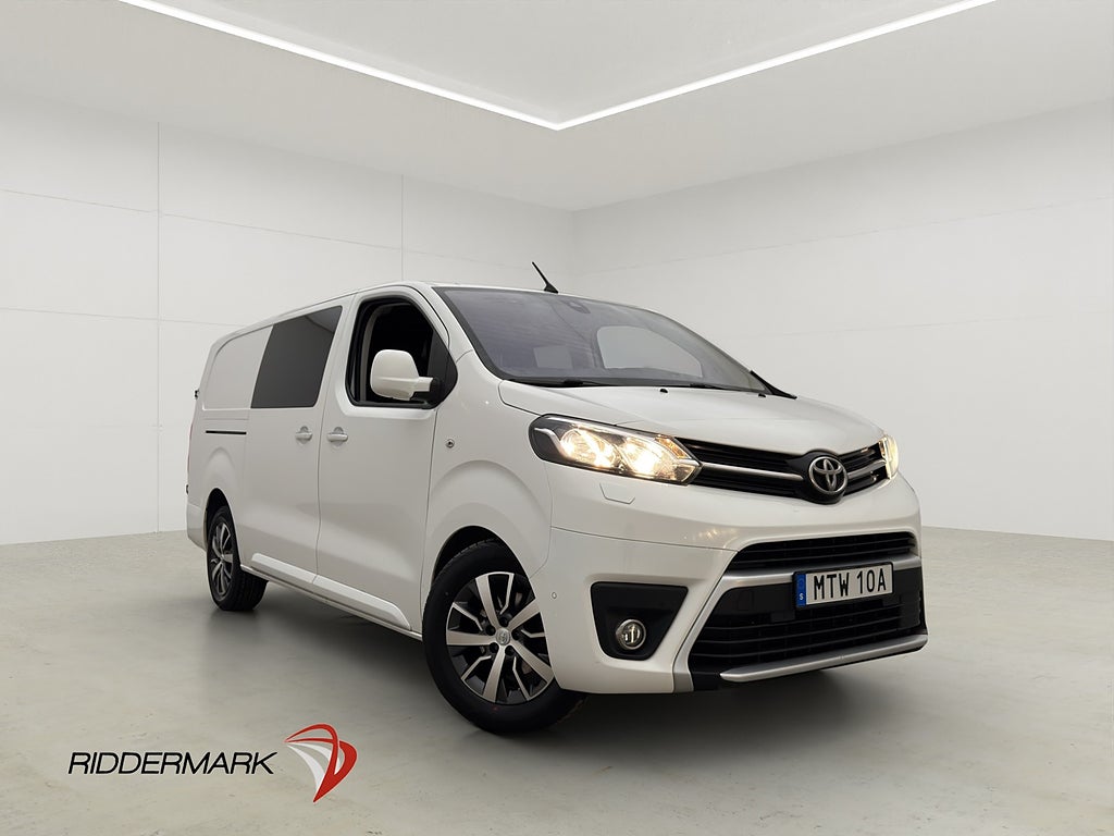 Toyota ProAce L3 CrewVan Värmare Drag HUD 2xDörr Kamera Moms