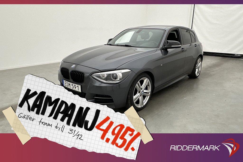 BMW M135 i xDrive 320hk Läder H/K Sensorer M 4,95% Ränta